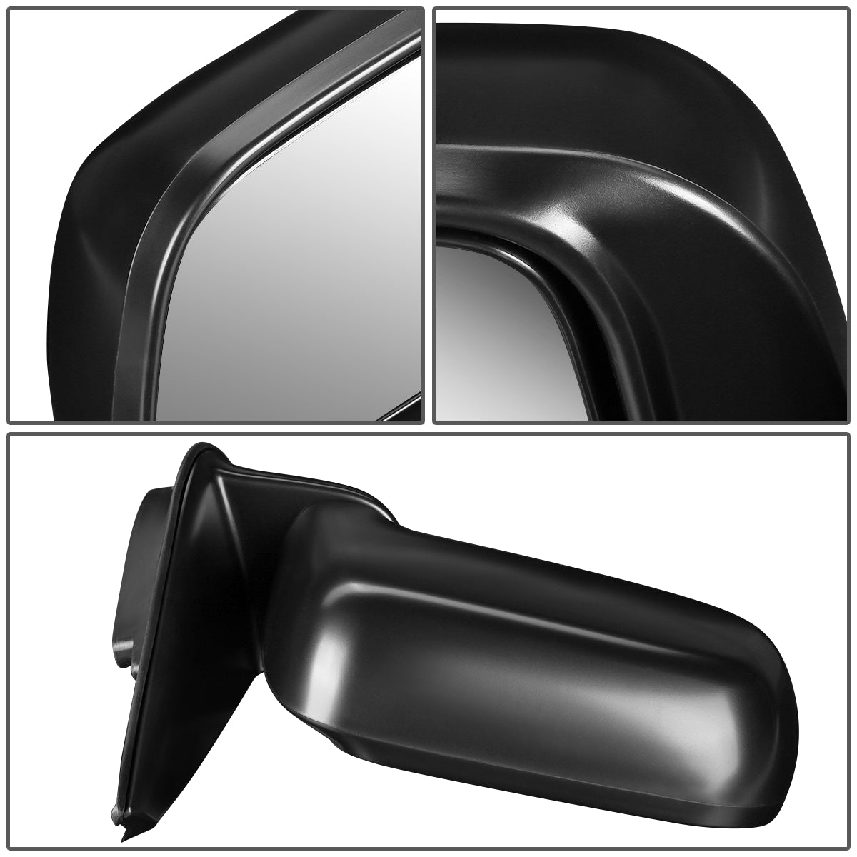 RETROVISOR MIRROR - OEM - 97-01 HONDA CR-V - POWERED - TEXTURED - BLACK - RIGHT