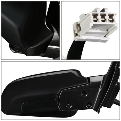 RETROVISOR MIRROR - OEM - 98-02 HONDA ACCORD 4-DOOR - POWERED - PAINTABLE - BLACK - RIGHT