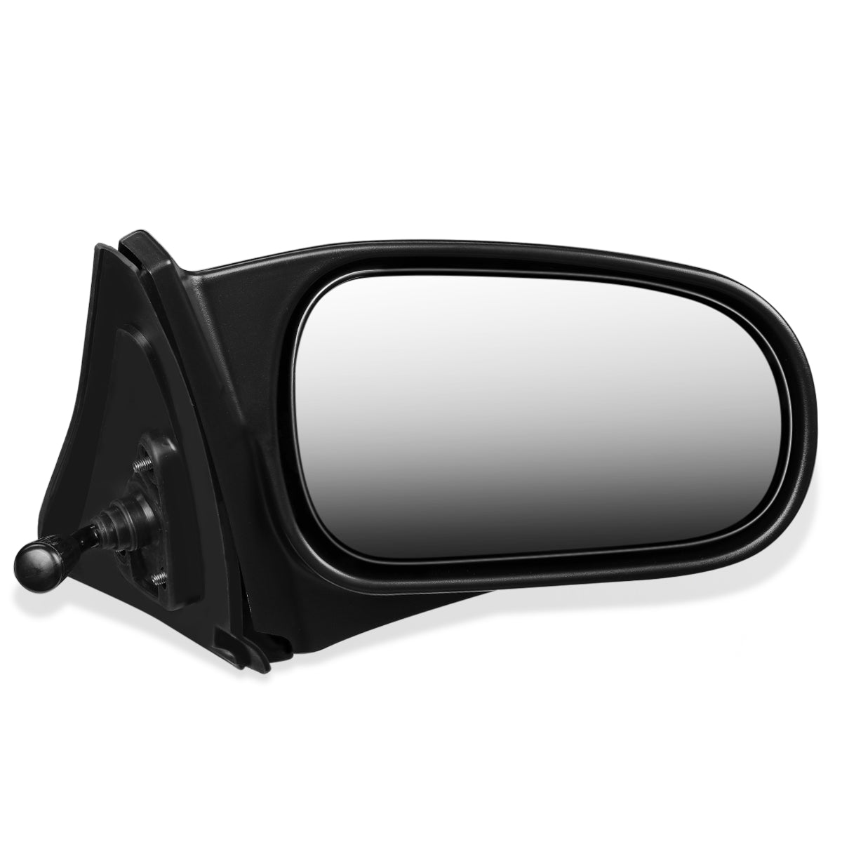 RETROVISOR MIRROR - OEM - 96-00 HONDA CIVIC 2-DOOR - MANUAL - PAINTABLE - BLACK - RIGHT