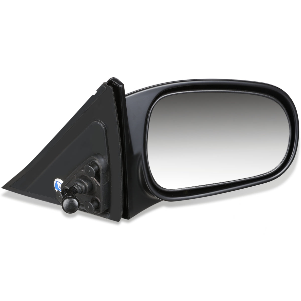 RETROVISOR MIRROR - OEM - 96-00 HONDA CIVIC 4-DOOR - MANUAL - PAINTABLE - BLACK - RIGHT