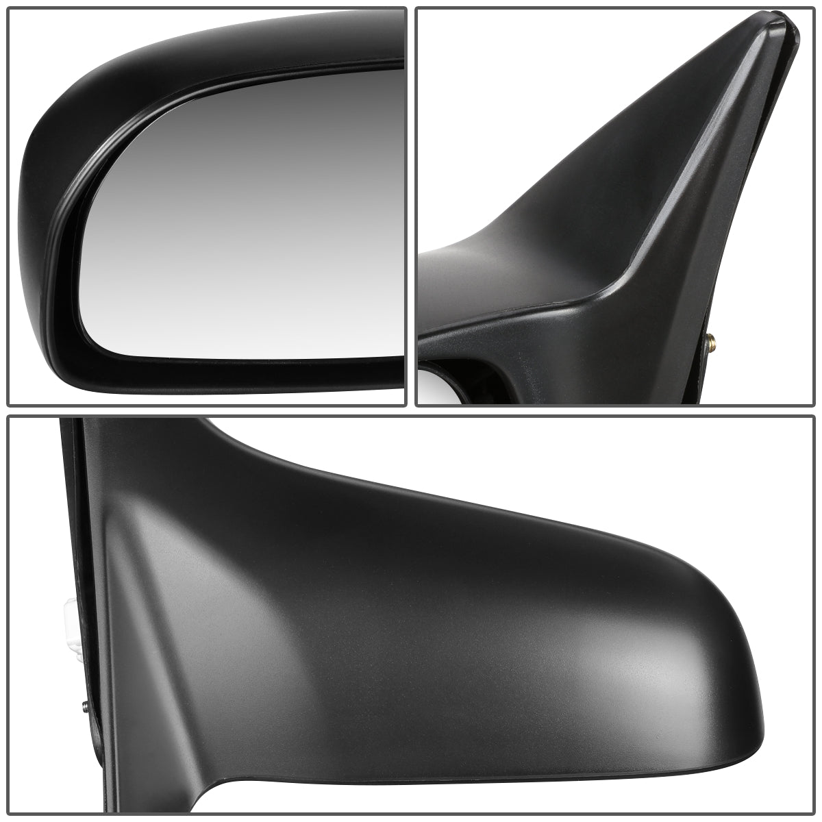 RETROVISOR MIRROR - OEM - 01-05 HONDA CIVIC 2-DOOR HX LX - POWERED - PAINTABLE - BLACK - RIGHT