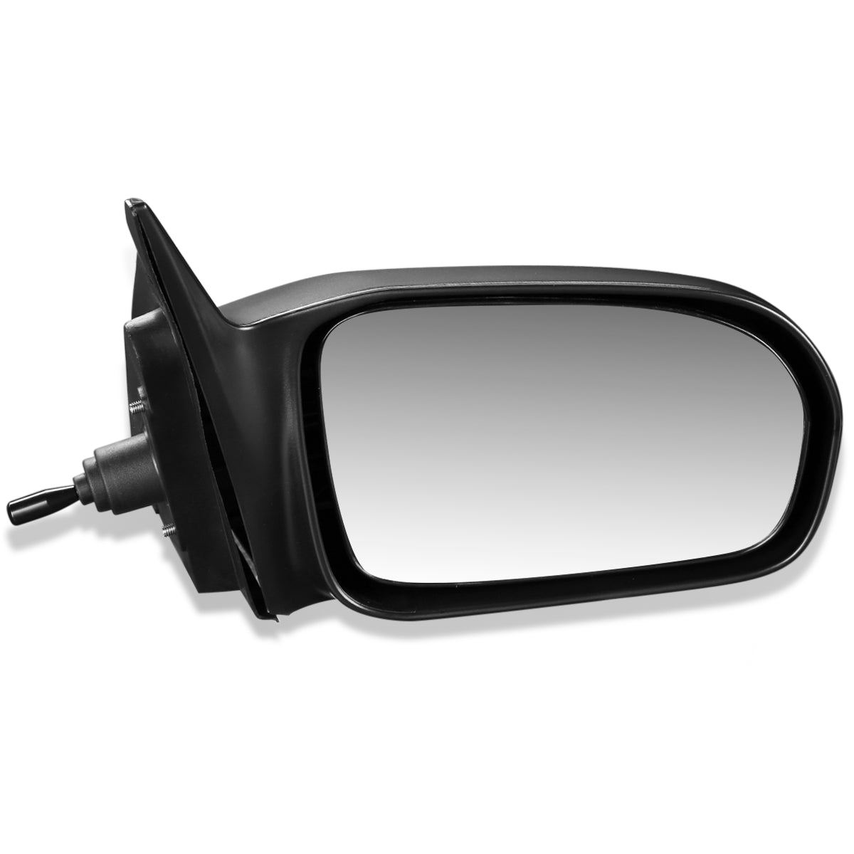 RETROVISOR MIRROR - OEM - 01-05 HONDA CIVIC 4-DOOR - MANUAL - PAINTABLE - BLACK - RIGHT