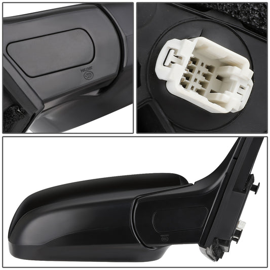 RETROVISOR MIRROR - OEM - 03-07 HONDA ACCORD 4-DR - POWERED - FOLDING - BLACK MATERIAL - RIGHT