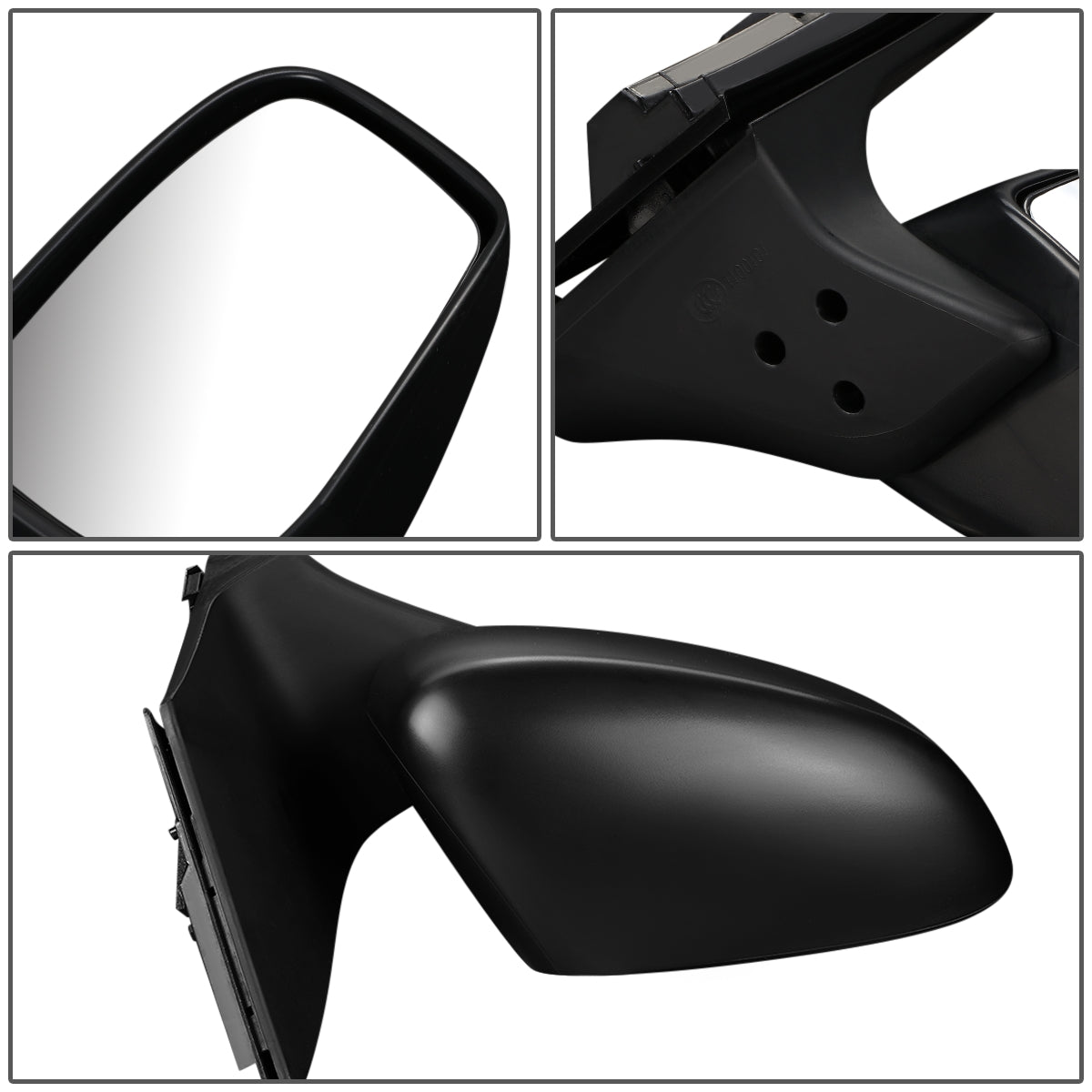 RETROVISOR MIRROR - OEM - 05-07 HONDA ODYSSEY - POWERED - HEATED - FOLDING - TEXTURED - BLACK MATERIAL - RIGHT