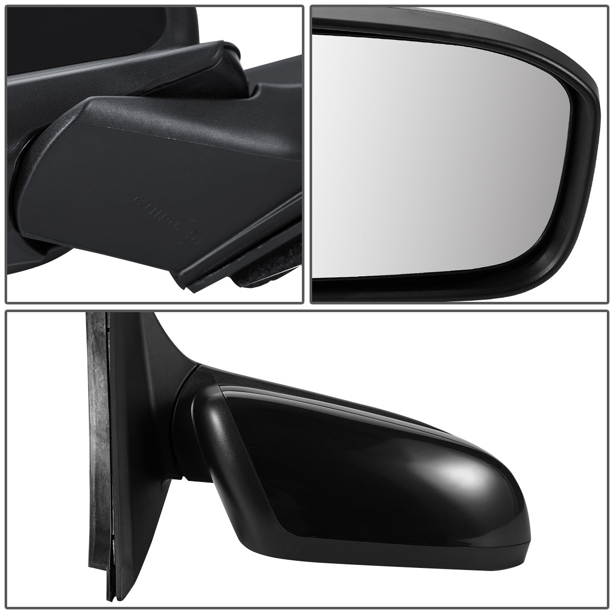 RETROVISOR MIRROR - OEM - 03-07 HONDA ACCORD 4-DR - POWERED - HEATED - FOLDING - BLACK MATERIAL - RIGHT