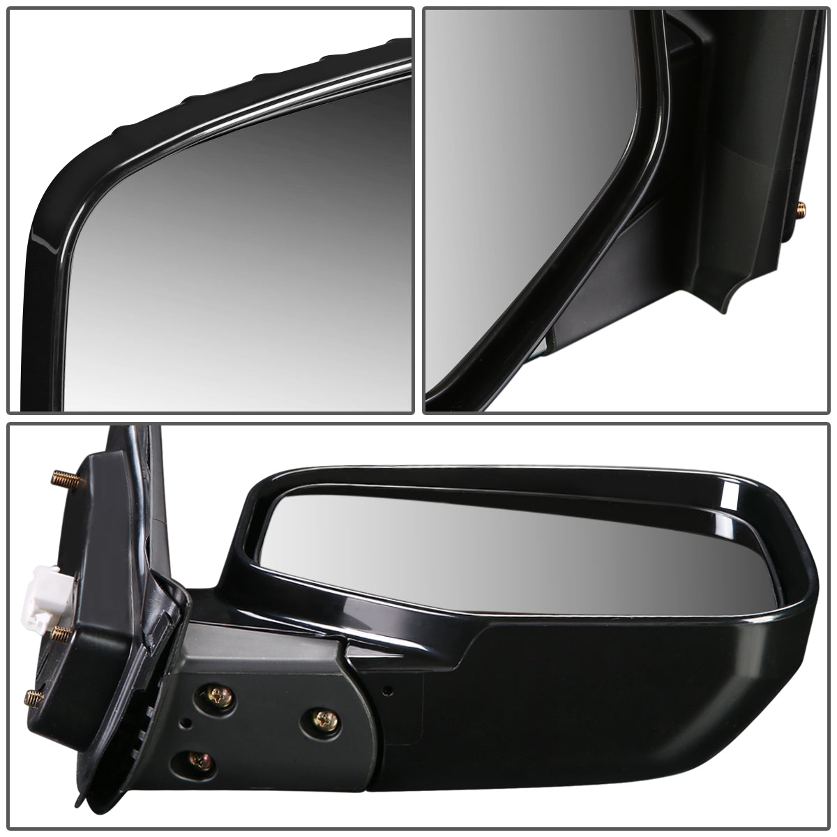 RETROVISOR MIRROR - OEM - 06-09 HONDA RIDGELINE - POWERED - PAINTABLE - BLACK - RIGHT