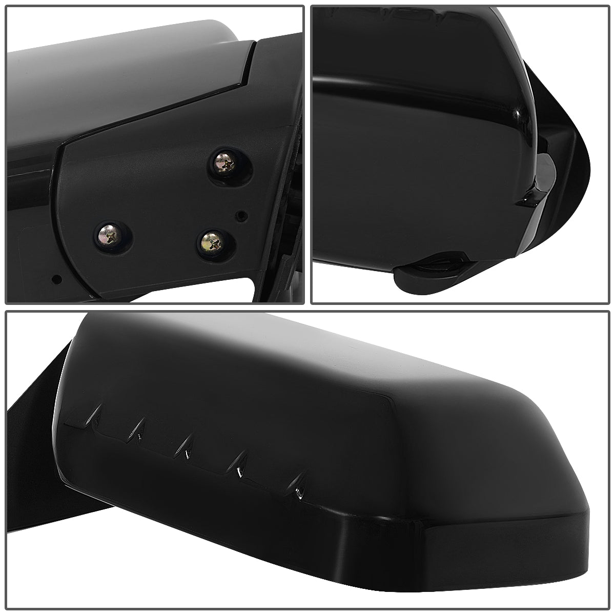 RETROVISOR MIRROR - OEM - 06-09 HONDA RIDGELINE - POWERED - HEATED - PAINTABLE - BLACK - RIGHT