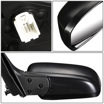 RETROVISOR MIRROR - OEM - 03-07 HONDA ACCORD 2-DOOR - POWERED - HEATED - TEXTURED - BLACK - RIGHT