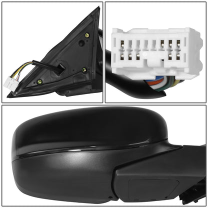 RETROVISOR MIRROR - OE STYLE - HONDA ACCORD CROSSTOUR 2010-2011 - HONDA CROSSTOUR 2012 - WITH POWER WITH HEATED GLASS WITH MEMORY - PASSENGER RIGHT SIDE - BLACK