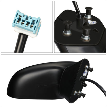 RETROVISOR MIRROR - OEM - 06-11 HONDA CIVIC 4-DR - POWERED - HEATED - FOLDING - TEXTURED - BLACK - RIGHT