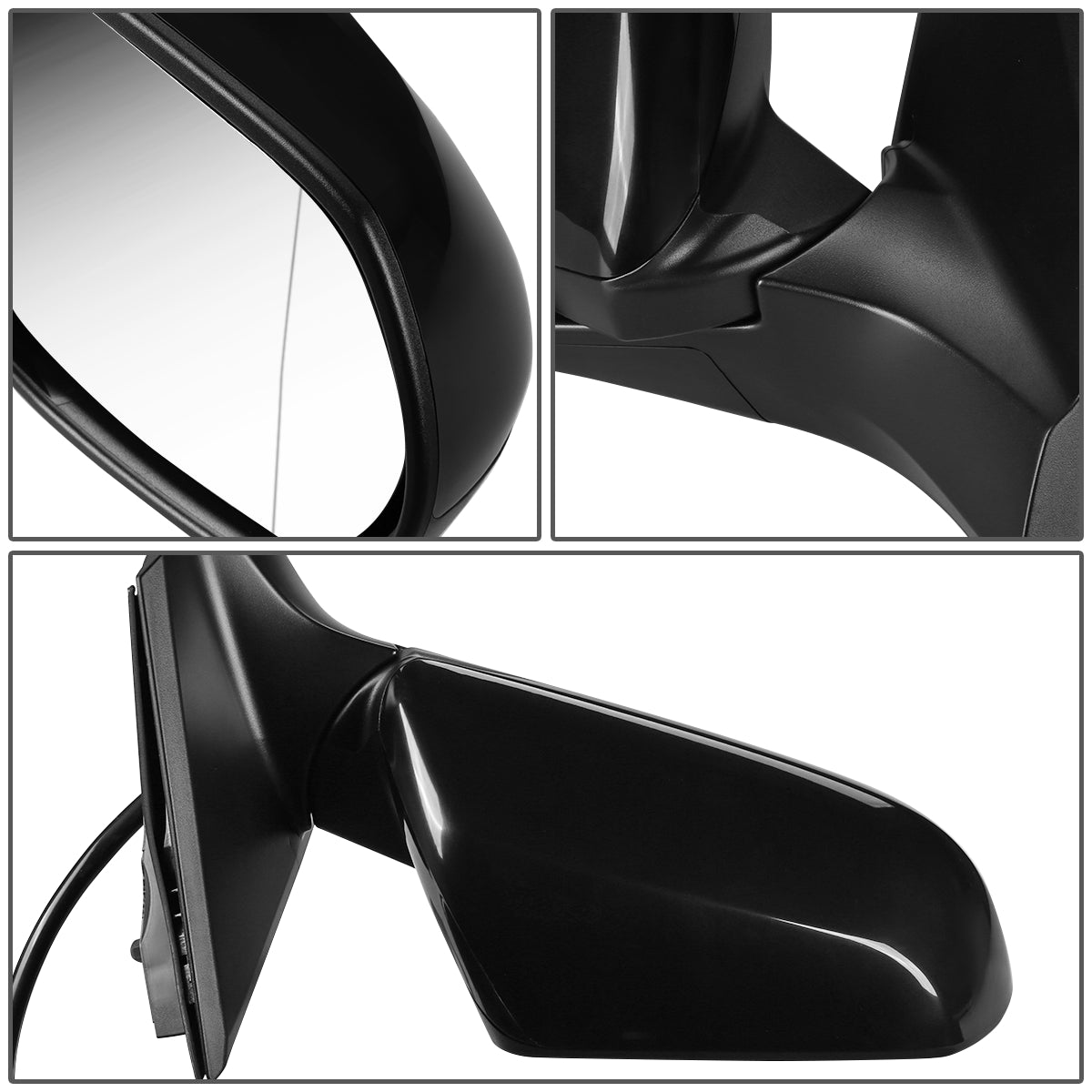 RETROVISOR MIRROR - OEM - 12-16 HONDA CR-V - POWERED - HEATED - TEXTURED - BLACK - RIGHT