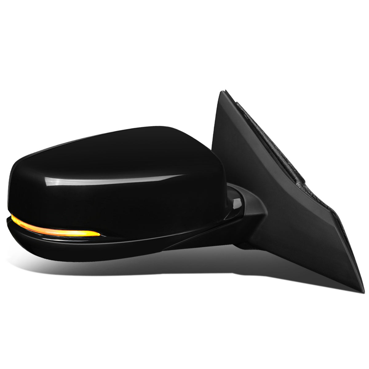 RETROVISOR MIRROR - OEM - 13-15 HONDA ACCORD 2-DR - POWERED - HEATED - W/ SIGNAL LIGHT - FOLDING - BLACK MATERIAL - RIGHT