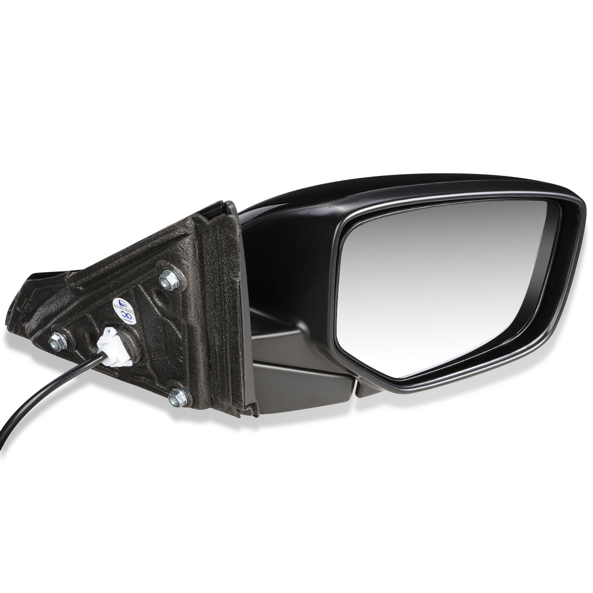 RETROVISOR MIRROR - OEM - 13-17 HONDA ACCORD 2-DOOR - POWERED - TEXTURED - BLACK - RIGHT