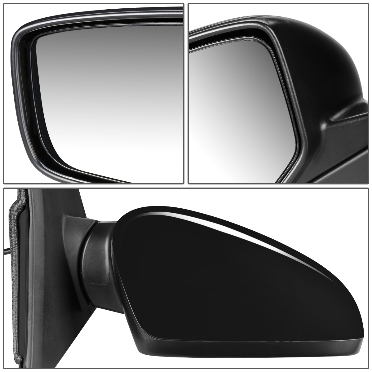 RETROVISOR MIRROR - OEM - 13-17 HONDA ACCORD 2-DOOR - POWERED - TEXTURED - BLACK - RIGHT