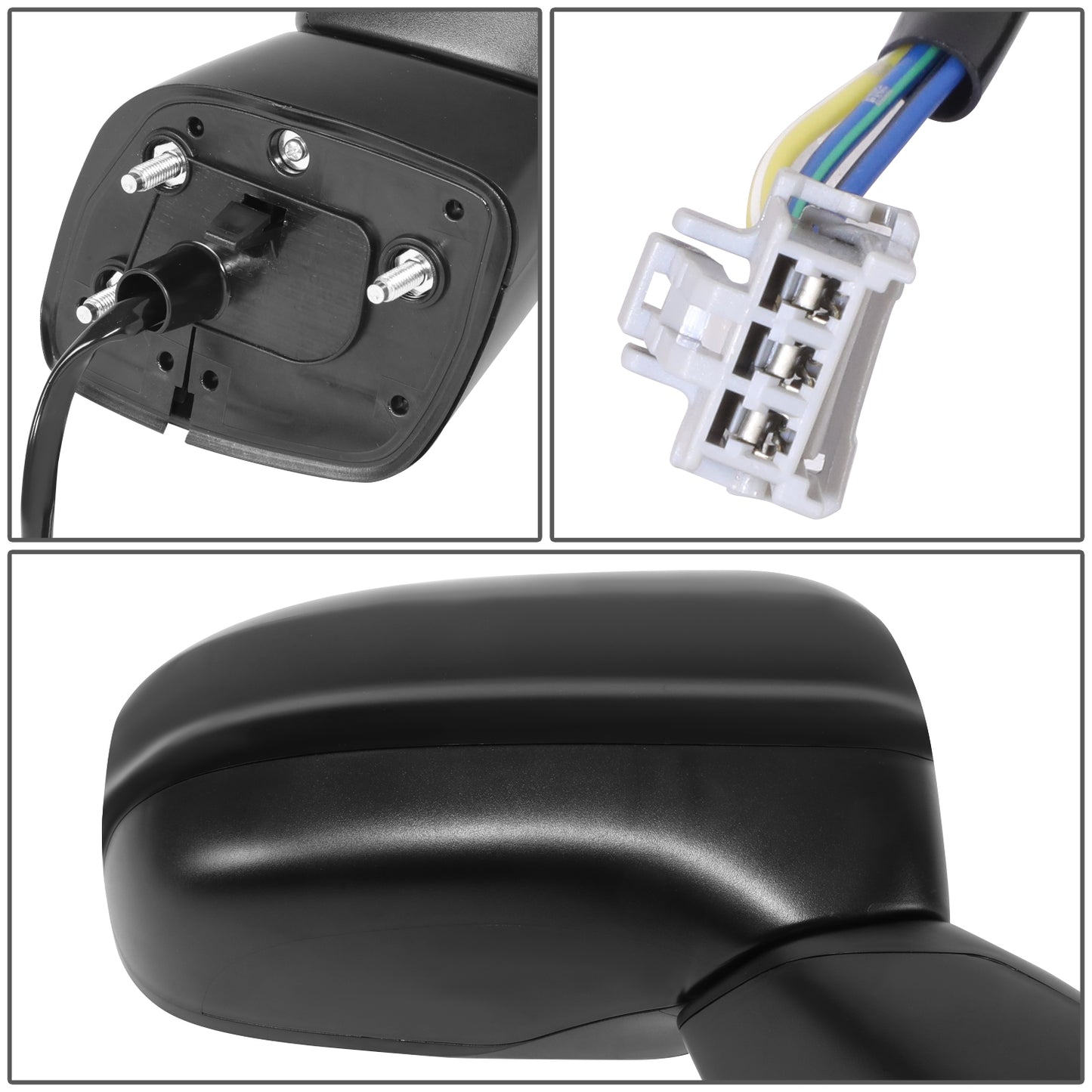 RETROVISOR MIRROR - OE STYLE - HONDA CIVIC 14-15 - WITH POWER - PASSENGER SIDE - PAINT TO MATCH - BLACK