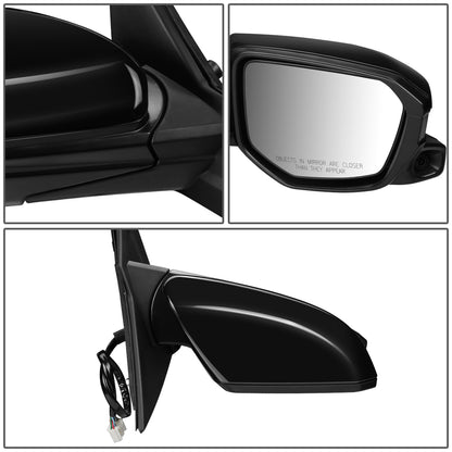 RETROVISOR MIRROR - OEM - 16-18 HONDA CIVIC 4-DR - POWERED - HEATED - FOLDING - W/ CAMERA - BLACK MATERIAL - RIGHT