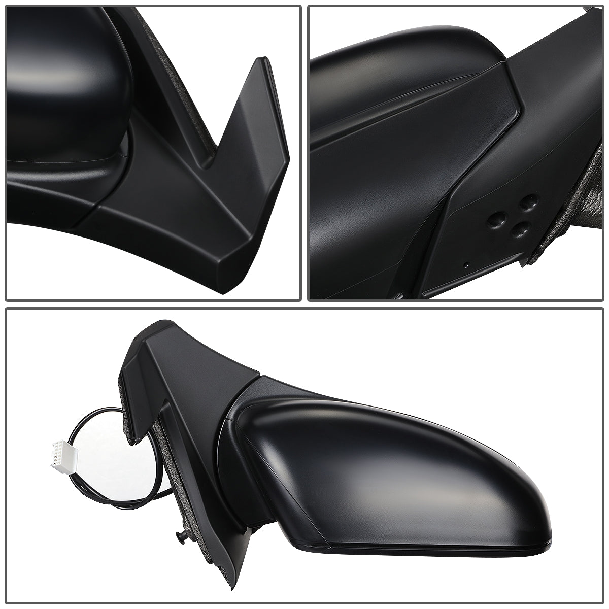 RETROVISOR MIRROR - OEM - 16-18 HONDA PILOT - POWERED - FOLDING - TEXTURED - BLACK - RIGHT