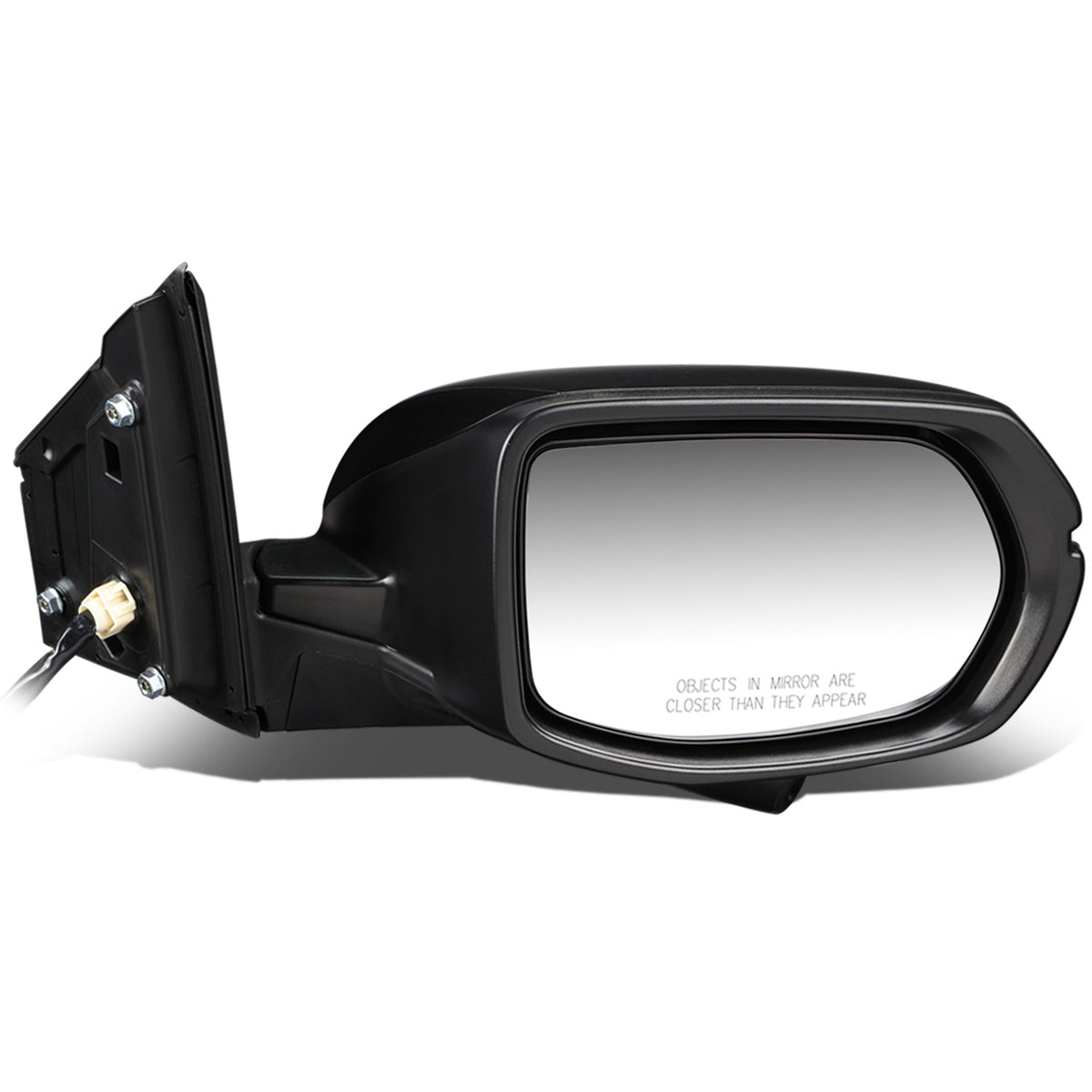 RETROVISOR MIRROR - OEM - 12-14 HONDA CR-V - POWERED - HEATED - W/ SIGNAL LIGHT - W/ CAMERA - FOLDING - BLACK MATERIAL - RIGHT