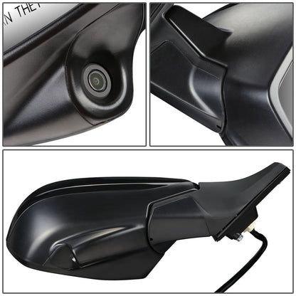 RETROVISOR MIRROR - OEM - 12-14 HONDA CR-V - POWERED - HEATED - W/ SIGNAL LIGHT - W/ CAMERA - FOLDING - BLACK MATERIAL - RIGHT
