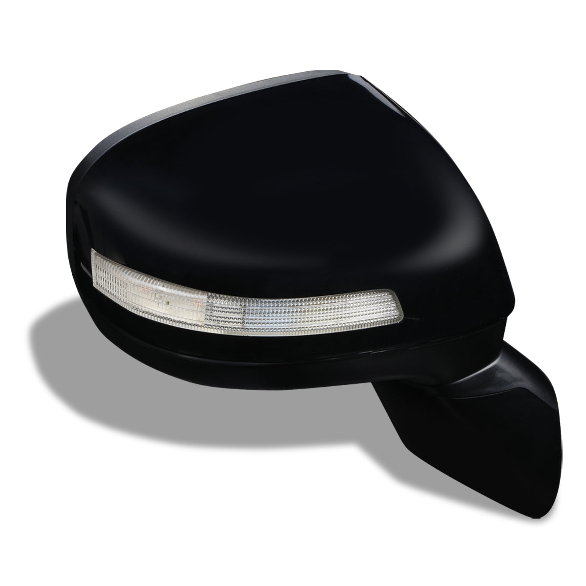 RETROVISOR MIRROR - OEM - 13-15 HONDA CIVIC 4-DR - POWERED - W/ SIGNAL LIGHT - FOLDING - BLACK MATERIAL - RIGHT