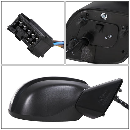 RETROVISOR MIRROR - OEM - 13-15 HONDA CIVIC 4-DR - POWERED - HEATED - W/ SIGNAL LIGHT - FOLDING - BLACK MATERIAL - RIGHT