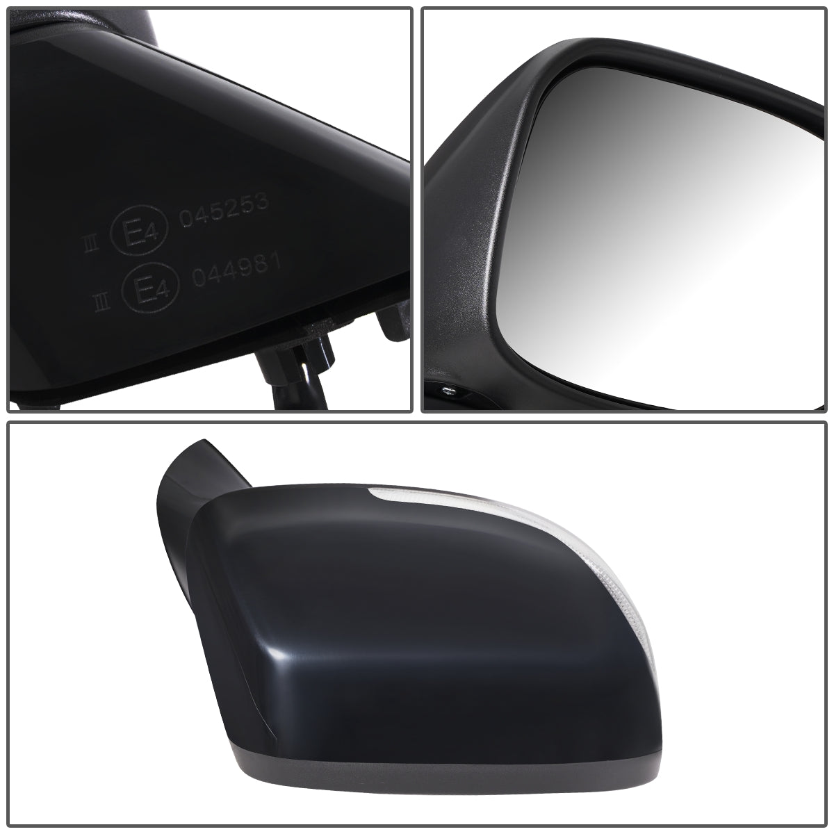 RETROVISOR MIRROR - OEM - 13-15 HONDA CIVIC 4-DR - POWERED - HEATED - W/ SIGNAL LIGHT - FOLDING - BLACK MATERIAL - RIGHT