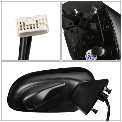 RETROVISOR MIRROR - OEM - 13-15 HONDA CIVIC 4-DR - POWERED - W/ CAMERA - FOLDING - BLACK MATERIAL - RIGHT