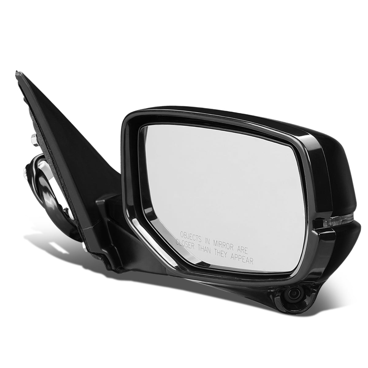 RETROVISOR MIRROR - OEM - 16-17 HONDA ACCORD 4-DR - POWERED - HEATED - W/ SIGNAL LIGHT - W/ CAMERA - FOLDING - BLACK MATERIAL - RIGHT
