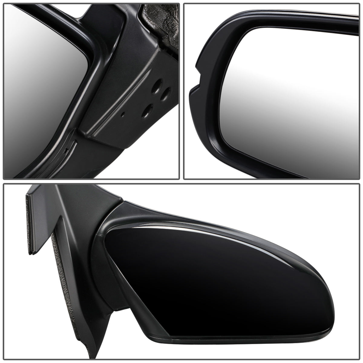 RETROVISOR MIRROR - OEM - 17-20 HONDA RIDGELINE - POWERED - FOLDING - GLOSS - BLACK - RIGHT