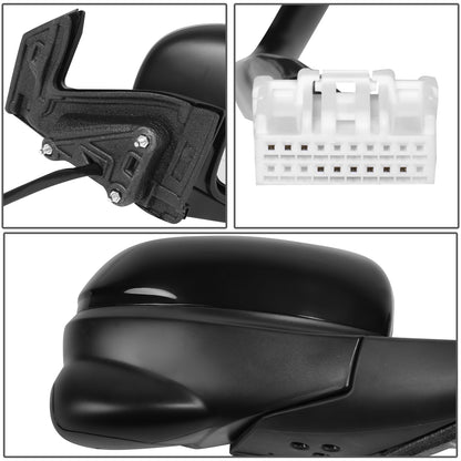 RETROVISOR MIRROR - OE STYLE - HONDA RIDGELINE 17-23 - WITH POWER WITH CAMERA - PASSENGER SIDE - PAINT TO MATCH - BLACK