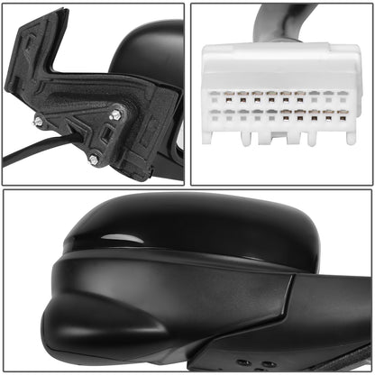 RETROVISOR MIRROR - OE STYLE - HONDA RIDGELINE 17-23 - WITH POWER WITH HEATED WITH CAMERA - PASSENGER SIDE - PAINT TO MATCH - BLACK