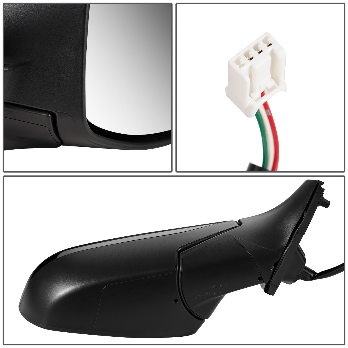 RETROVISOR MIRROR - OEM - 17-20 HONDA CR-V - POWERED - FOLDING - BLACK MATERIAL - RIGHT