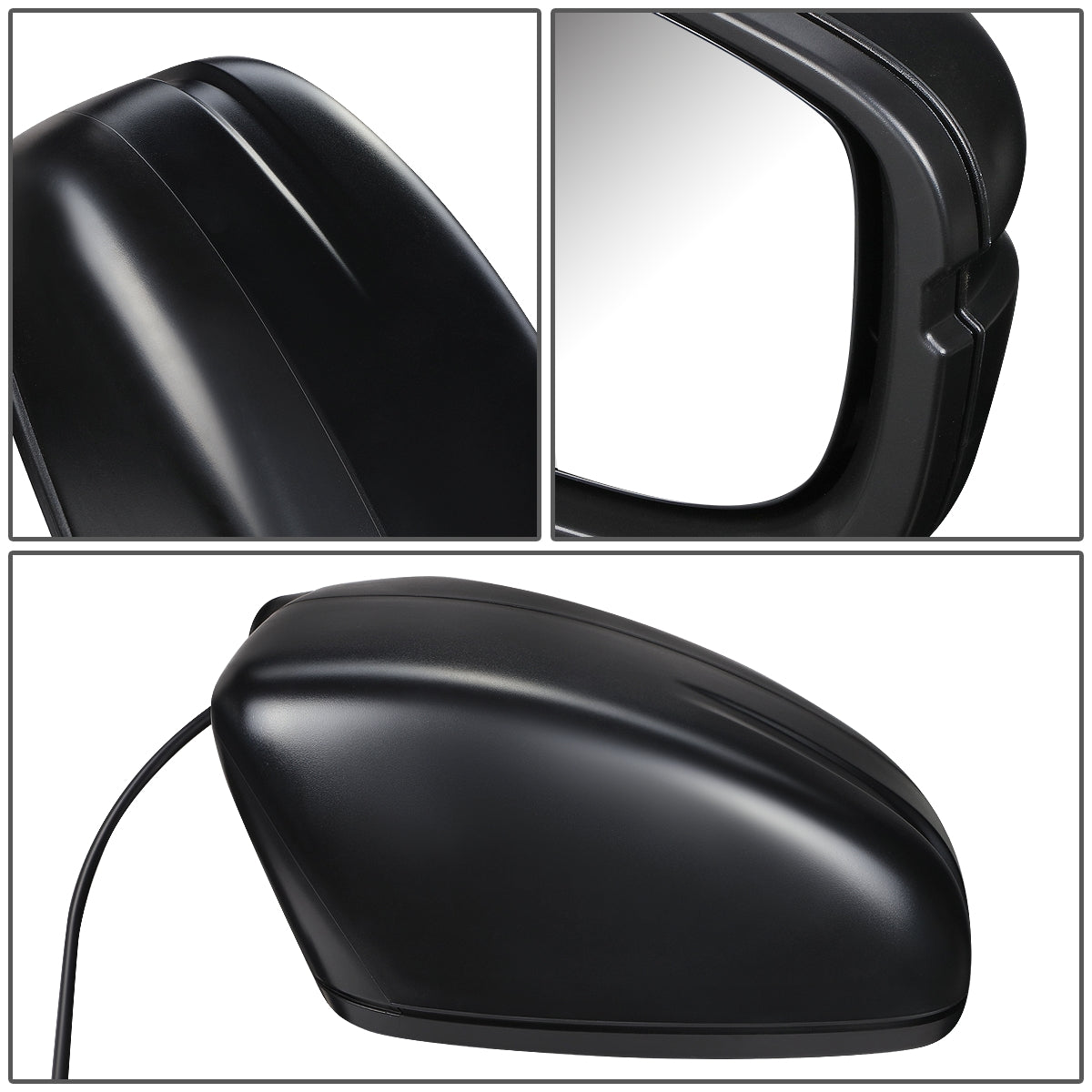 RETROVISOR MIRROR - OEM - 18-19 HONDA ODYSSEY - POWERED - FOLDING - TEXTURED - BLACK - RIGHT