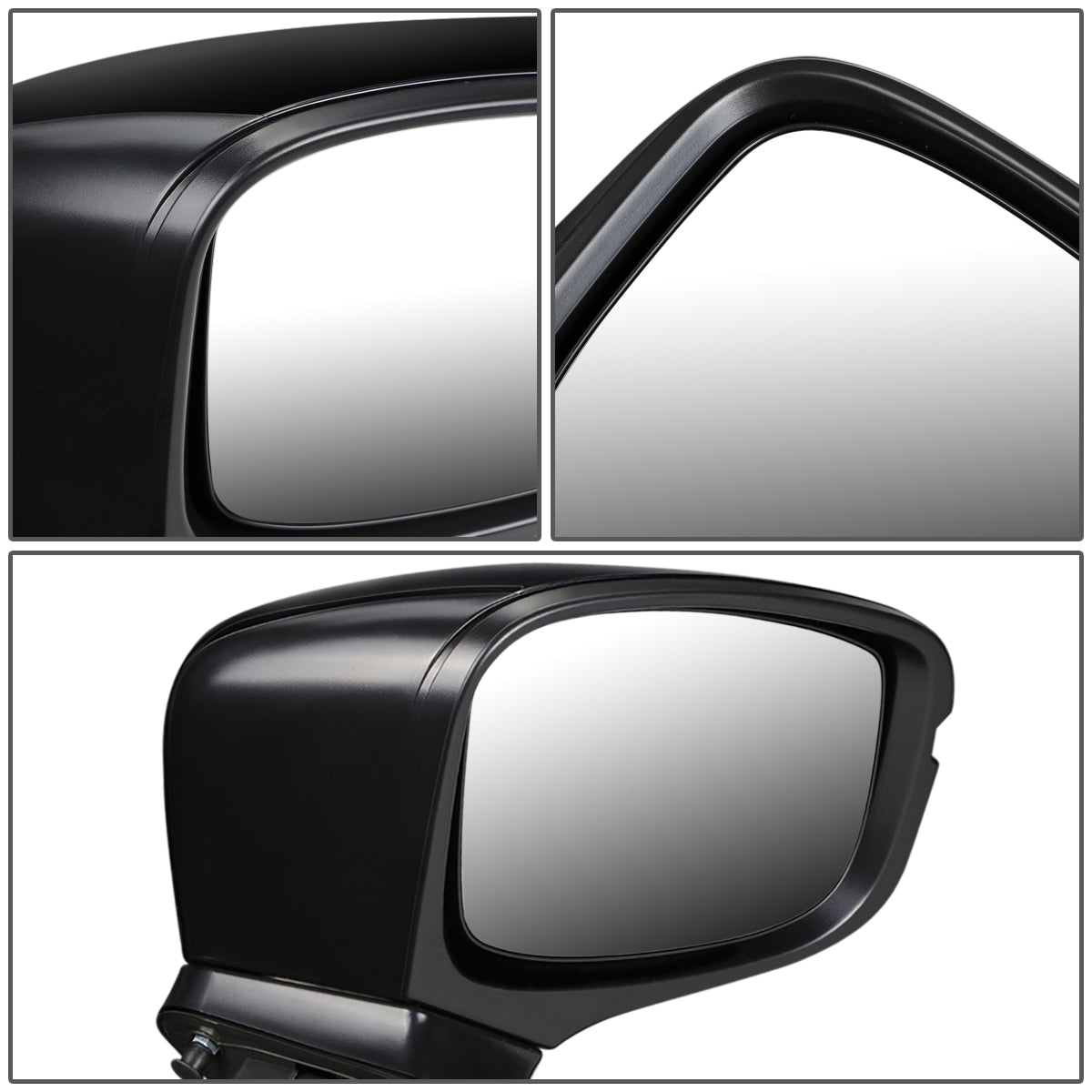 RETROVISOR MIRROR - OEM - 18-19 HONDA ODYSSEY - POWERED - HEATED - W/ SIGNAL - FOLDING - BLACK MATERIAL - RIGHT