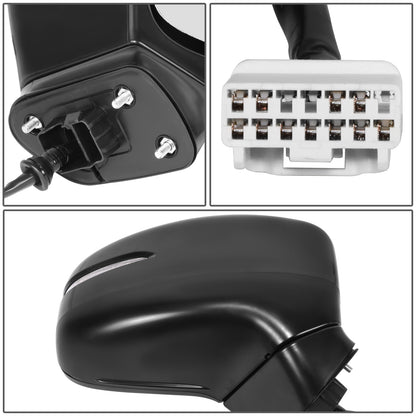 RETROVISOR MIRROR - OE STYLE - HONDA ODYSSEY 18-24 - WITH POWER WITH HEATED GLASS WITH SIGNAL WITH MEMORY - PASSENGER SIDE - PAINT TO MATCH - BLACK