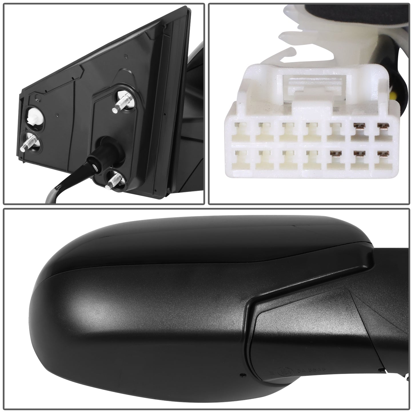 RETROVISOR MIRROR - OE STYLE - HONDA CR-V 17 - WITH POWER WITH HEATED GLASS - PASSENGER SIDE - PAINT TO MATCH - BLACK