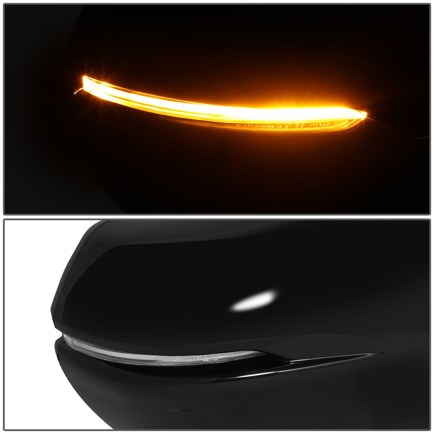 RETROVISOR MIRROR - OE STYLE - HONDA CR-V 17-22 - WITH POWER WITH HEATED WITH SIGNAL - PASSENGER SIDE - PAINT TO MATCH - BLACK