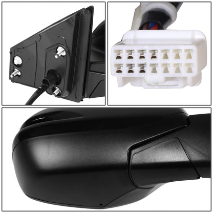 RETROVISOR MIRROR - OE STYLE - HONDA CR-V 17-22 - WITH POWER WITH HEATED WITH SIGNAL - PASSENGER SIDE - PAINT TO MATCH - BLACK