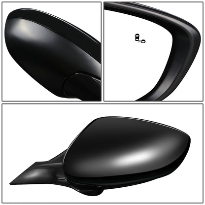 RETROVISOR MIRROR - OEM - 16-17 HONDA ACCORD 4-DR - POWERED - HEATED - W/ BSD - FOLDING - BLACK MATERIAL - RIGHT