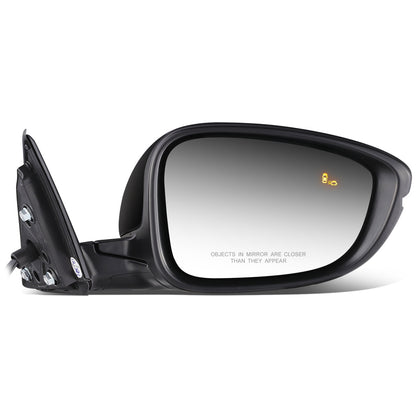 RETROVISOR MIRROR - OEM - 16-17 HONDA ACCORD 4-DR - POWERED - HEATED - W/ SIGNAL LIGHT - W/ BSD - FOLDING - BLACK MATERIAL - RIGHT