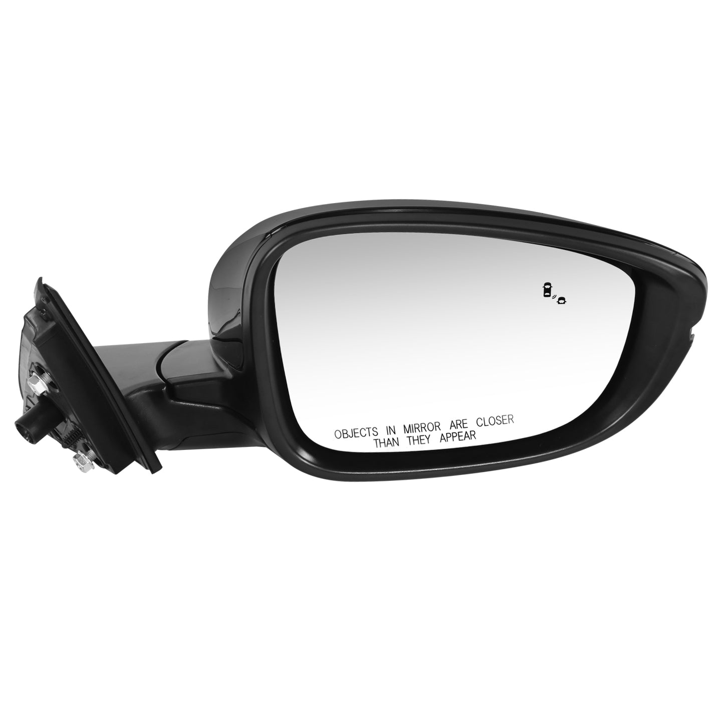RETROVISOR MIRROR - OE STYLE - HONDA ACCORD 18-22 - WITH POWER WITH HEATED GLASS WITH BLIND SPOT WITH MEMORY - PASSENGER SIDE - PAINT TO MATCH - BLACK