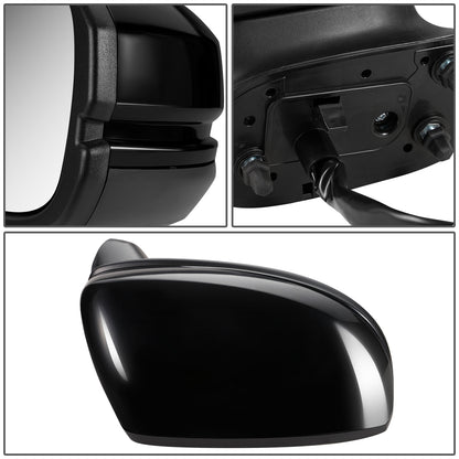 RETROVISOR MIRROR - OEM - 15-19 HONDA FIT - POWERED - HEATED - W/ CAMERA - BLACK MATERIAL - RIGHT