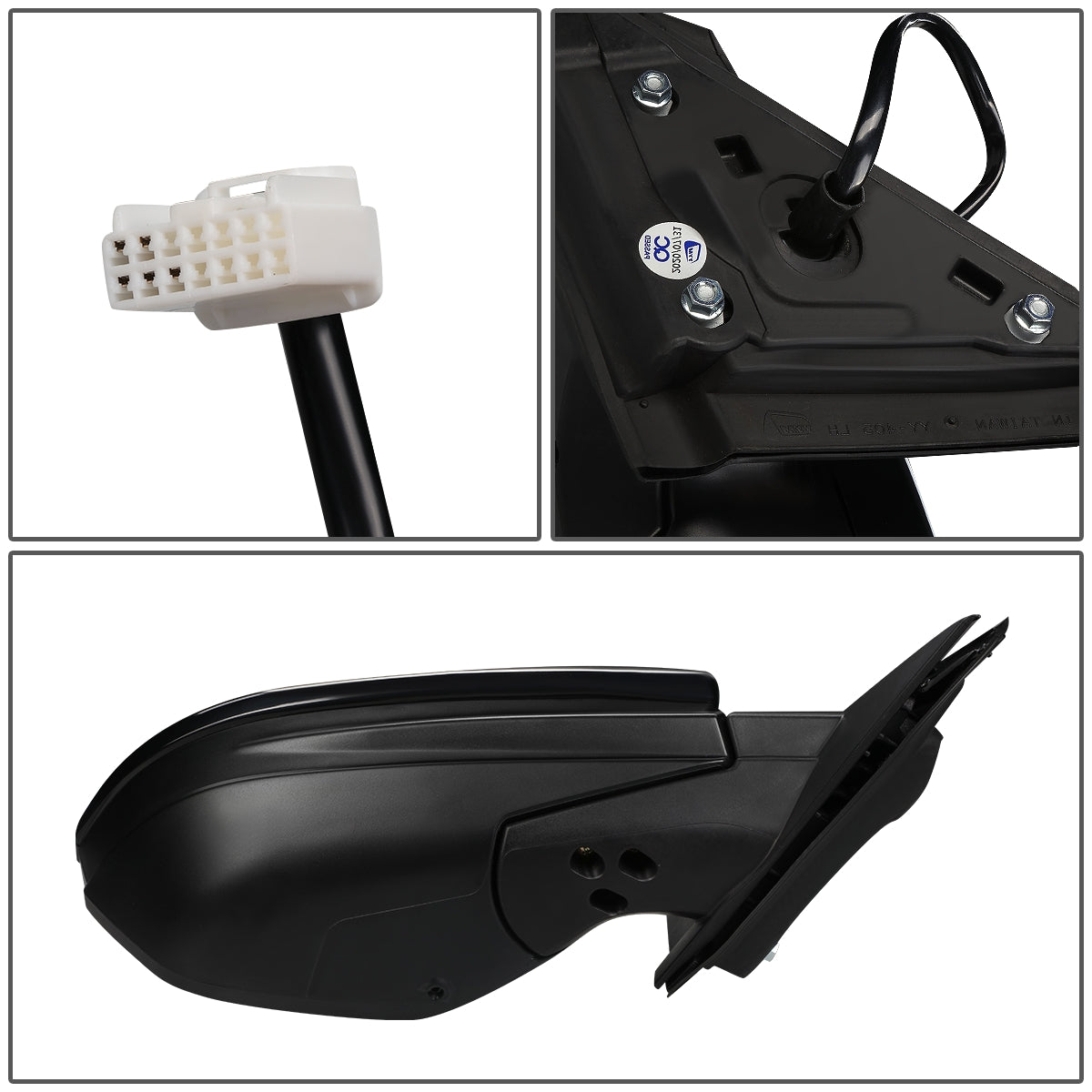 RETROVISOR MIRROR - OEM - 19+ HONDA INSIGHT - POWERED - HEATED - FOLDING - BLACK - RIGHT