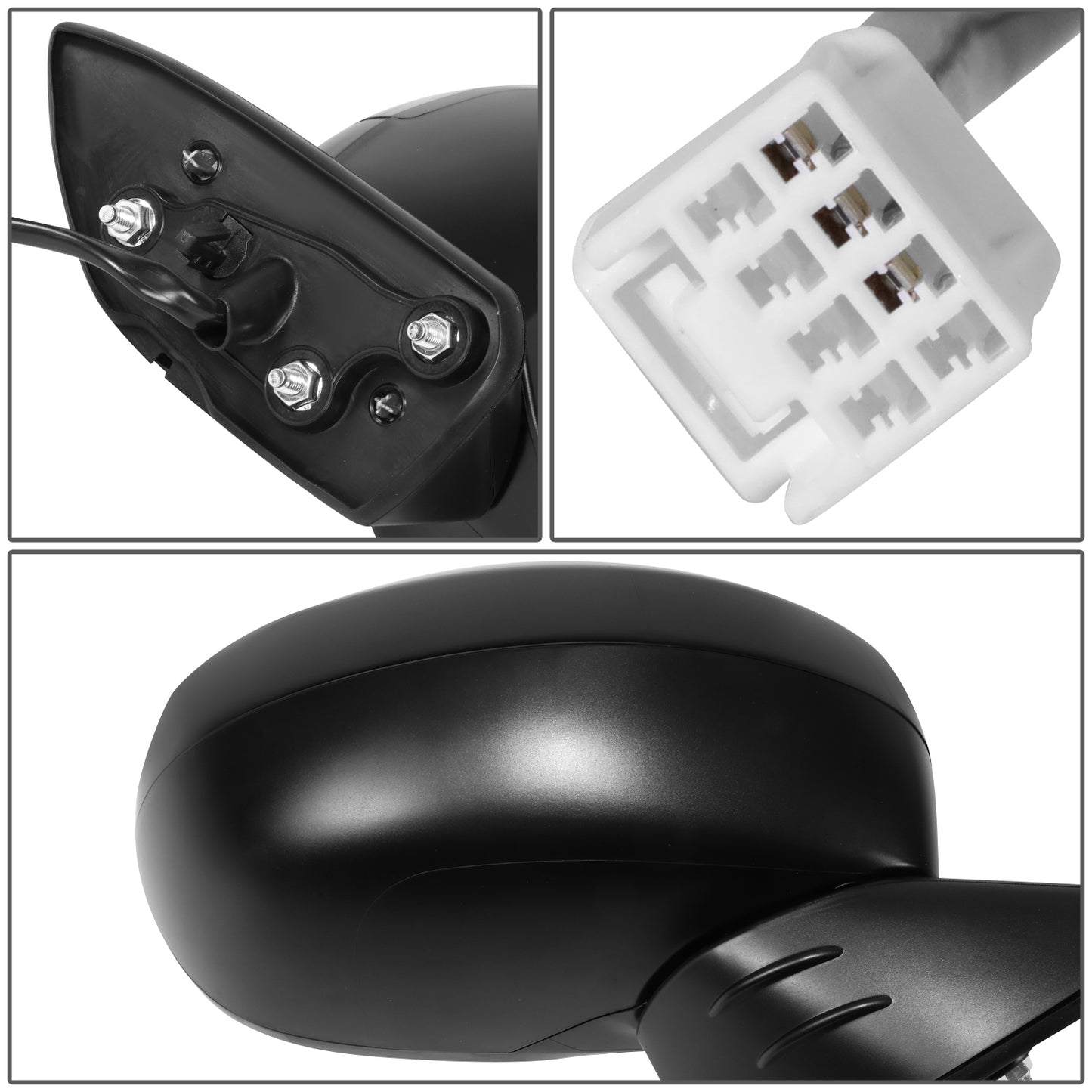 RETROVISOR MIRROR - OE STYLE - HONDA CIVIC 22-24 - WITH POWER - PASSENGER SIDE - PAINT TO MATCH - BLACK