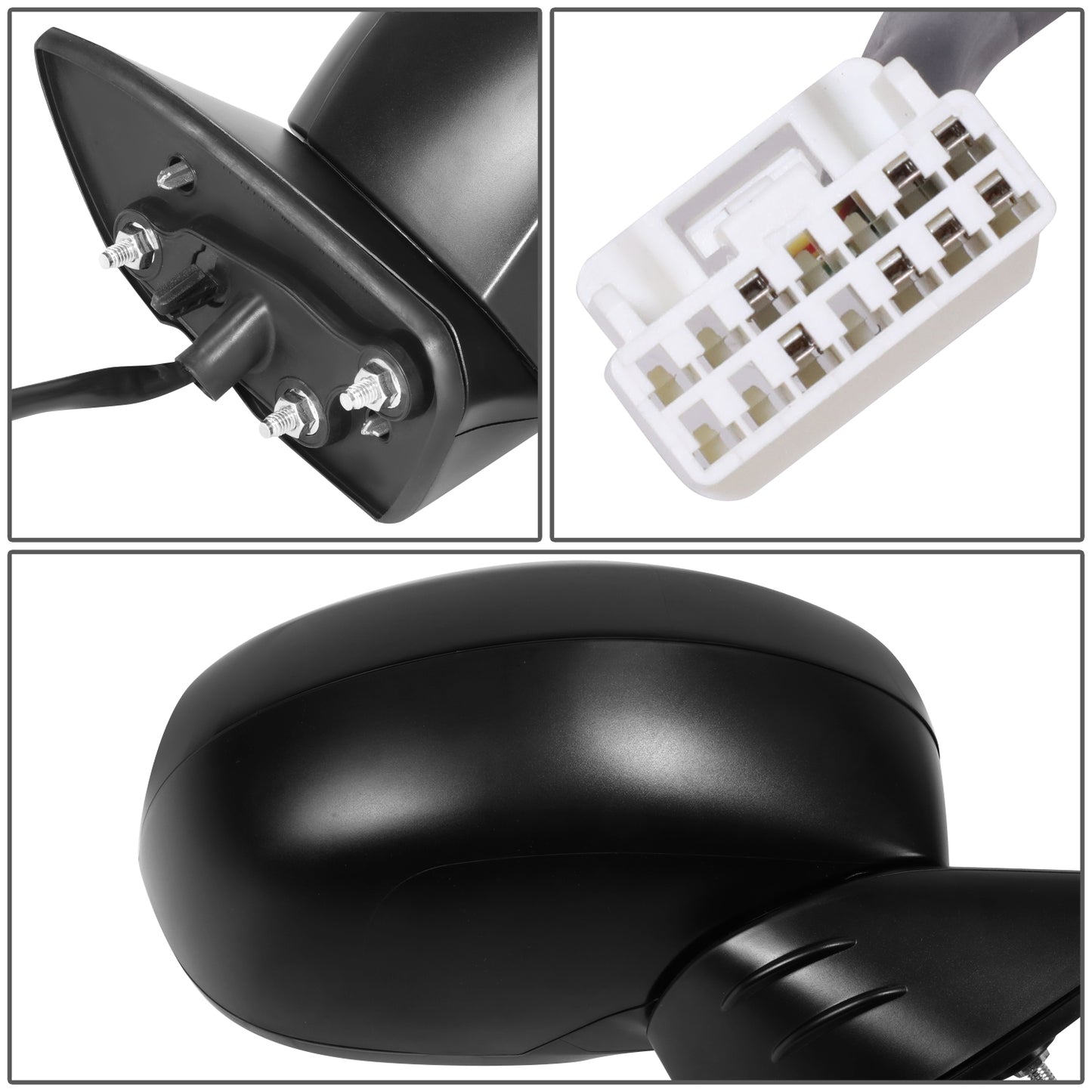 RETROVISOR MIRROR - OE STYLE - HONDA CIVIC 22-24 - WITH POWER WITH HEATED WITH BLIND SPOT - PASSENGER SIDE - PAINT TO MATCH - BLACK