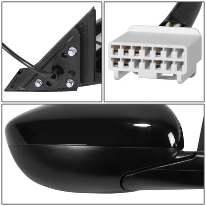 RETROVISOR MIRROR - OE STYLE - HONDA ACCORD 23-24 - WITH POWER WITH HEATED WITH BLIND SPOT - PASSENGER SIDE - PAINT TO MATCH - BLACK