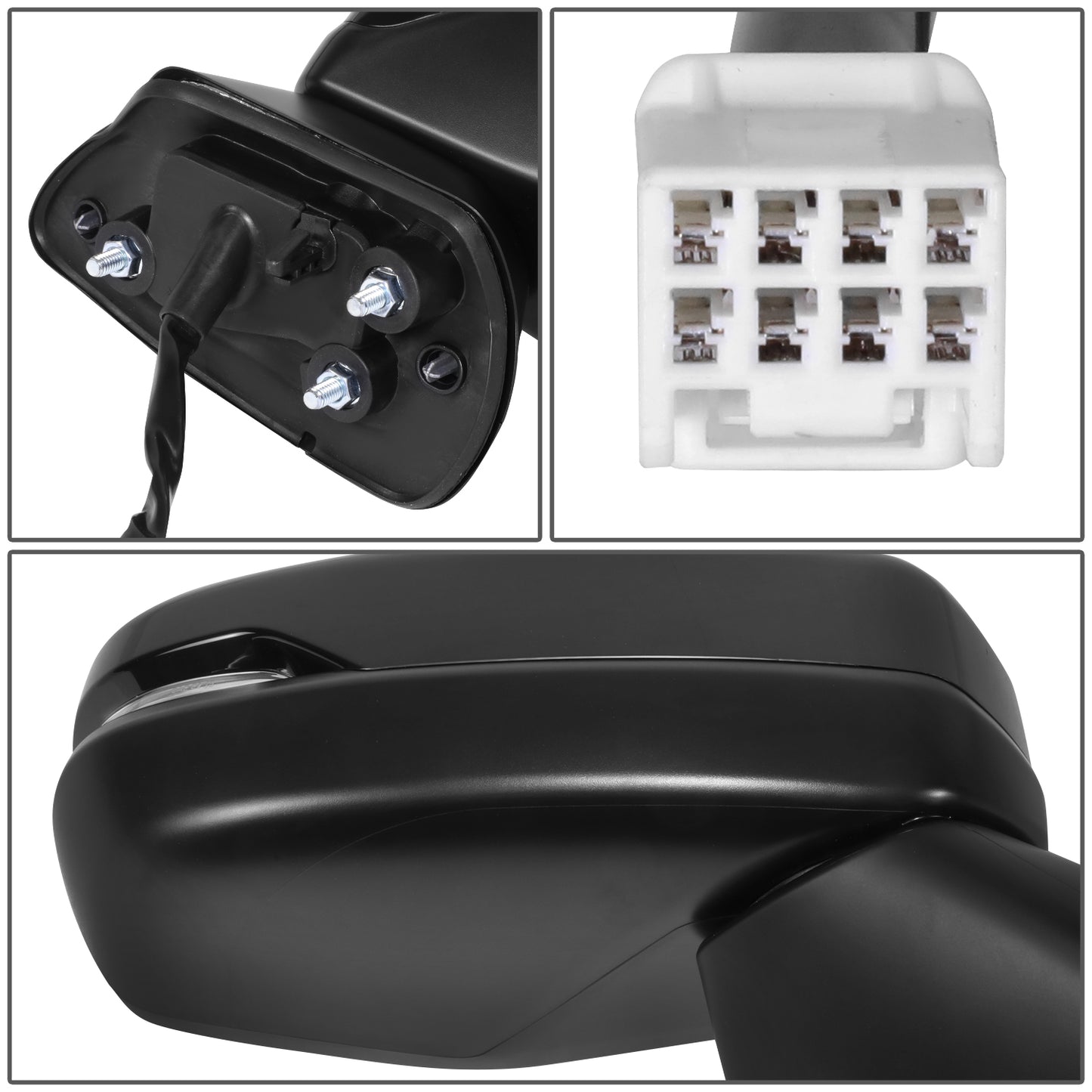 RETROVISOR MIRROR - OE STYLE - HONDA HR-V 23-24 - WITH POWER WITH HEATED WITH SIGNAL WITH BLIND SPOT - PASSENGER SIDE - PAINT TO MATCH - BLACK