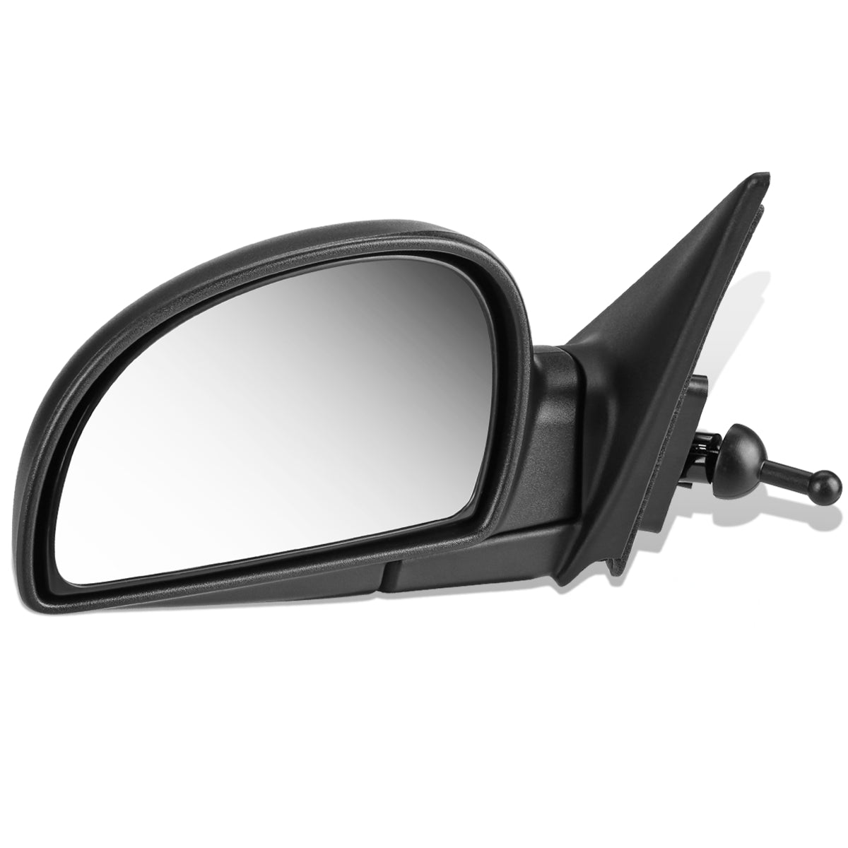 RETROVISOR MIRROR - OEM - 02-05 HYUNDAI ACCENT - MANUAL - TEXTURED - BLACK - LEFT