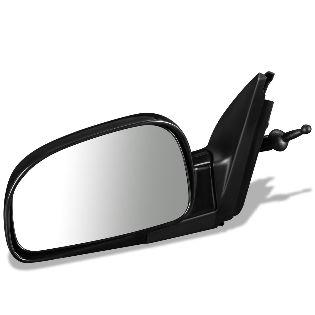 RETROVISOR MIRROR - OEM - 01-06 HYUNDAI SANTA FE - MANUAL - PAINTABLE - BLACK - LEFT