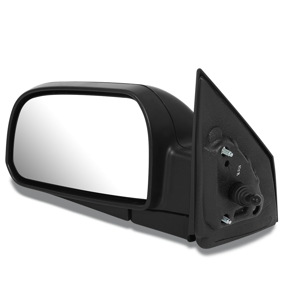 RETROVISOR MIRROR - OEM - 05-09 HYUNDAI TUCSON - MANUAL - TEXTURED - BLACK - LEFT